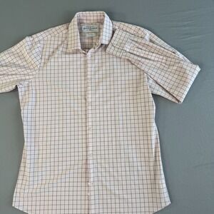 Mizzen+Main Shirt XL Mens Pink Check Leeward Collection Trim Fit‎ Long Sleeve